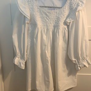 Mi Golondrina White Fernanda blouse size small